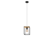 Lampor - EGLO LIBERTAD pendant light black/brown - 99795