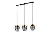Lampor - EGLO ESCANDIDOS long table pendant black/gold - 99807