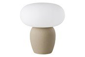 Lampor - EGLO CAHUAMA table light white/light brown - 99824