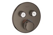 Dusch och monteringstillbehör - Grohe Grohtherm SmartControl Thermostat for installation with two valves, brushed hard graphite - 29119AL0