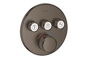Dusch och monteringstillbehör - Grohe Grohtherm SmartControl Thermostat for installation with 3 valves, brushed hard graphite - 29121AL0