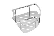 Badrumstillbehör - Pressalit corner shelf polished stainless steel - Q10420