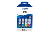 Skrivartillbehör-bläck-toner - Epson 103 / C13T00S64A 4-Pack (Black / Yellow / Cyan / Magenta) Ink - C13T00S64A