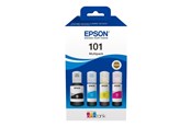 Skrivartillbehör-bläck-toner - Epson 101 Multipack - 4-pack - black yellow cyan magenta - original - ink tank - C13T03V64A