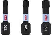 Borr & Bits - Bosch Impact Control Screwdriver Bits T Set 25 mm 3 pcs. - 2608522479