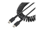 USB-kabel - StarTech.com 20in (50cm) USB C Charging Cable Coiled Heavy Duty Fast Charge & Sync USB-C Cable - R2CCC-50C-USB-CABLE