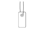 Papper, Fotopapper & Etiketter - HERMA Strung marking tags - name badge labels - 1000 label(s) - 7 x 15 mm - 125527