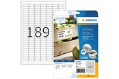 Papper, Fotopapper & Etiketter - HERMA labels - matte - 4725 label(s) - 25.4 x 10 mm - 10900