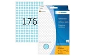 Papper, Fotopapper & Etiketter - HERMA 2213 Multi-purpose labels / colour dots Ø 8 mm round blue permanent adhesion for hand lettering - 2213
