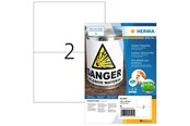 Papper, Fotopapper & Etiketter - HERMA Weatherproof outdoor film labels A4 210 x 148 mm white - 9541