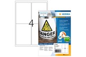 Papper, Fotopapper & Etiketter - HERMA Weatherproof outdoor film labels A4 99.1 x 139 mm white - 9539