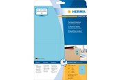 Papper, Fotopapper & Etiketter - HERMA Coloured labels A4 105 x 148 mm blue removable - 4563