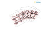 Papper, Fotopapper & Etiketter - HERMA Information label: Prohibited sign No handshakes Ø 10 cm self-adhesive removable - 12926