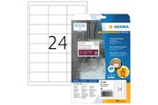 Papper, Fotopapper & Etiketter - HERMA Weatherproof film labels A4 66 x 33.8 mm white extremely strong adhesion - 4582