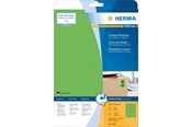 Papper, Fotopapper & Etiketter - HERMA Coloured labels A4 105 x 148 mm green removable - 4564