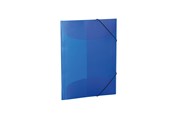 Mappar och Skrivplattor - HERMA Elasticated folder A4 PP translucent dark blue - 19507