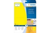 Papper, Fotopapper & Etiketter - HERMA Coloured labels A4 105 x 148 mm yellow removable - 4561