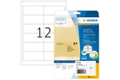 Papper, Fotopapper & Etiketter - HERMA Transparent film labels matt A4 97 x 42.3 mm weatherproof permanent adhesion - 4586