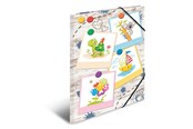 Mappar och Skrivplattor - HERMA Elasticated folder A3 Cardboard Sandbox Friends - 19796