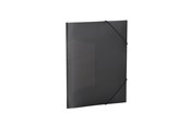Mappar och Skrivplattor - HERMA Elasticated folder A4 PP translucent black - 19501