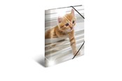 Mappar och Skrivplattor - HERMA Elasticated folder glossy animals A4 PP cats - 19328