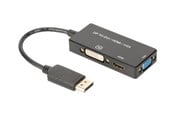 Displaykabel - DIGITUS DisplayPort 3in1 Adapter DP/HDMI+DVI+VGA - AK-340418-002-S