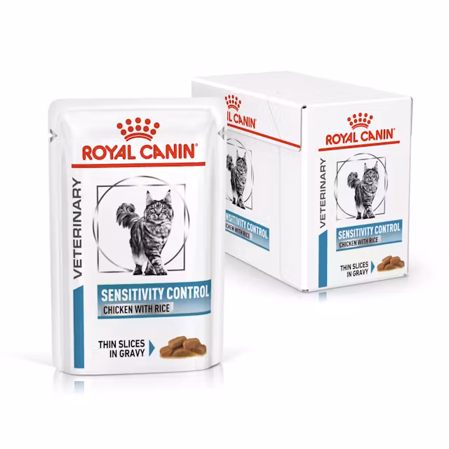 Katter - Royal Canin Sensitivity Control Chicken with Rice Thin Slices In Gravy 85g (12-Pack) - 9003579011423