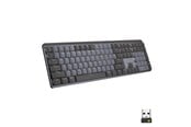 Tangentbord - Logitech MX Mechanical Wireless Illuminated Performance Keyboard Graphite - Clicky - ND - Tangentbord - Nordisk - Svart - 920-010755