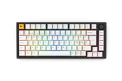 Tangentbord - Glorious GMMK PRO 75% Pre-built ISO - Nordisk - Black - Gaming Keyboard - Utan numpad - Nordisk - Vit - GLO-GMMK-P75-FOX-ISO-B-N