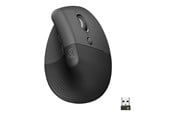 Mus - Logitech Lift for Business - Right Handed - Graphite - Ergonomisk mus - Optic - 6 knappar - Svart - 910-006494