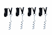 Studsmatta - ASG trampoline storm protection set - 4 pcs. - ASGR1081IONE SIZE