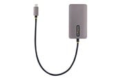 Dockning - StarTech.com USB C Video Adapter USB C to HDMI DVI VGA Adapter Up to 4K 60Hz Aluminum Multiport Video Display Adapter - 118-USBC-HDMI-VGADVI