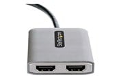 Displaykabel - StarTech.com USB-C to Dual HDMI MST HUB Dual HDMI 4K 60Hz USB Type C Multi Monitor Adapter for Laptop w/ 1ft (30cm) cable - MST14CD122HD