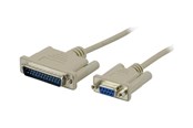 Övriga kablar - Deltaco Modem Cable DB9 female-DB25 male 3m - DEL-34