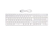 Tangentbord - Deltaco Fullsize Bluetooth 3.0 Aluminum Keyboard Silver (Nordic) - Tangentbord - Nordisk - Silver - TB-402