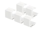 Nätverks tillbehör - Deltaco VR-229 Blank Cover for Keystone ports (5-Pack) White - VR-229