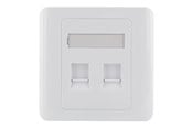 Nätverks tillbehör - Deltaco Flush Mount For Keystone 2 ports - VR-227