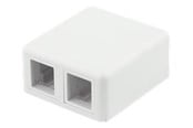 Nätverks tillbehör - Deltaco Surface Mount Box For Keystone 2 Ports - VR-223