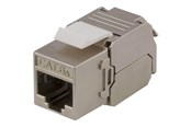 Nätverks tillbehör - Deltaco MD-121 Cat6A Shielded Keystone Jack Toolless Clamp Termination Plastic white/metal - MD-121