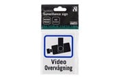 Video surveillance accessories - Deltaco Danish TV/Video surveillance sign in plastic 8x10cm (2-pack) - 20-025
