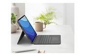Tangentbord - Logitech Combo Touch - keyboard and folio case - with trackpad - QWERTY - US International - oxford grey - Tastatur & Folio set - Universal - Grå - 920-010257