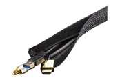 Kabel sleeve - Deltaco Nylon Cable Sorting Stocking 3 m Black - LDR16