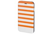 Mobile - Covers & Cases - Hama "Stripes" Booklet Case for Apple iPhone 6/6s orange/white - 138292