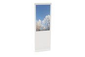 Monitorfäste - HI-ND Mini Single Totem 24" - stand - for digital signage LCD panel - single - white RAL 9003 - FS2411-5001-01