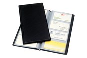 Skrivbordstillbehör - Esselte Business card book - for 60 x 95 mm - capacity: 128 cards - black - 56837
