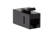 Nätverks tillbehör - LogiLink NK4012 Cat.6 Keystone Inline Coupler UTP 14.5 mm width black (1-Pack) - NK4012