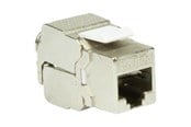 Nätverks tillbehör - LogiLink Cat.6A Keystone Jack STP AWG 22-24 toolless 17.2 mm width - NK4001
