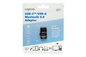Nätverkskort (adaptrar osv.) - LogiLink Bluetooth 5.0 adapter USB 3.2 USB-A and USB-C (1-Pack) - BT0054
