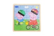 Träleksaker - Barbo Toys Peppa Pig - Framed Wooden Puzzle - Biking - 9006
