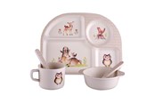 Barnrummet - Barbo Toys Wood Friends 4 room Mealtime Set - 5704976053965